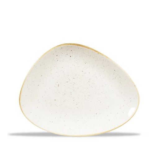 Talerz trójkątny szefa kuchni Stonecast Barley White, 300x210mm