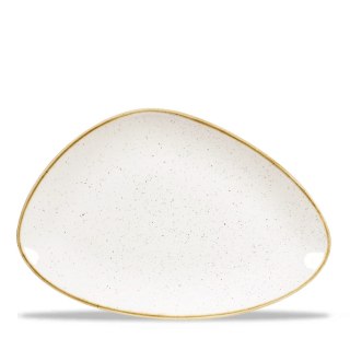 Talerz trójkątny szefa kuchni Stonecast Barley White, 300x210mm