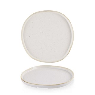 Talerz z wysokim rantem o organicznym kształcie Stonecast Barley White, 210mm
