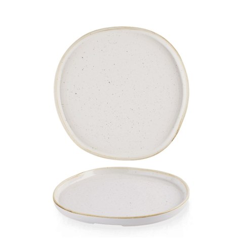 Talerz z wysokim rantem o organicznym kształcie Stonecast Barley White, 210mm