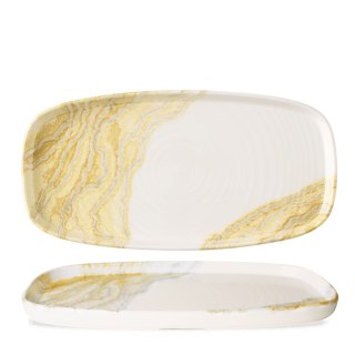 Talerze podłużne szefa kuchni Tide Gold, 300x150mm