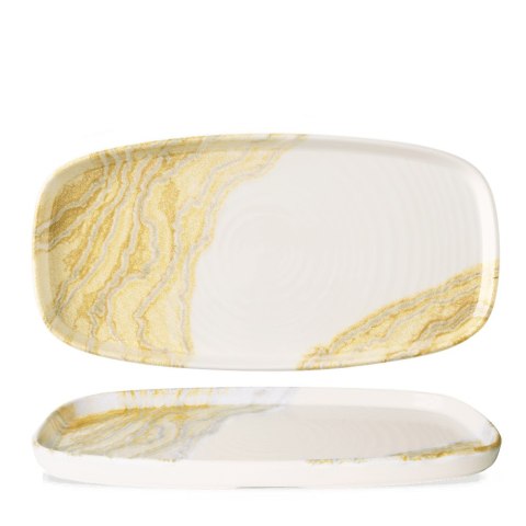 Talerze podłużne szefa kuchni Tide Gold, 300x150mm