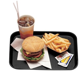Taca z polipropylenu Fast Food czarna 300x410 mm, Cambro