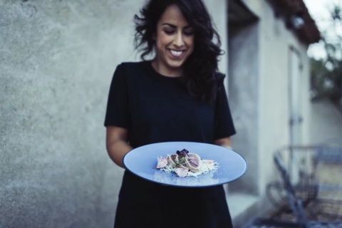 EQUINOXE Talerz płaski niebieski REVOL