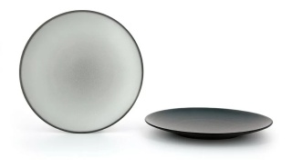 EQUINOXE Talerz płaski 28 cm szary / REVOL