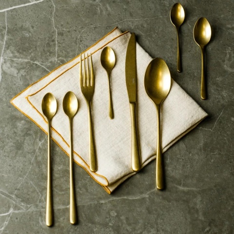 Łyżka do latte złota