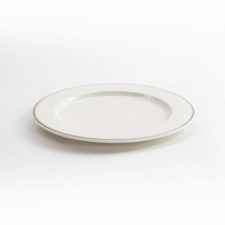 VERLO Talerz płaski FORTE LINO czarno-beżowe paski 21 cm