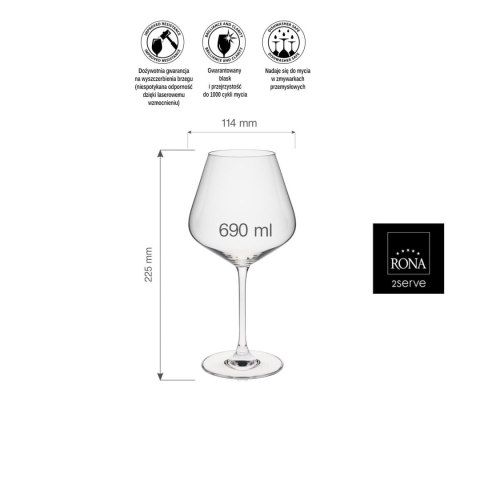 Kieliszek do wina burgund Le Vin, 690ml Kieliszek do wina burgund Le Vin, 690ml