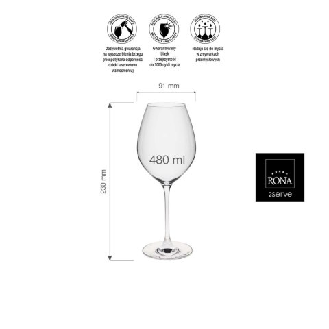 Kieliszek do wina chardonnay Le Vin, 480ml Kieliszek do wina chardonnay Le Vin, 480ml