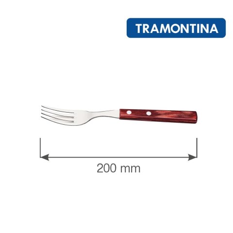 Zestaw widelców stołowych -steak/pizza, blister, 6szt., linia Churrasco, czerwony Zestaw widelców stołowych -steak/pizza, blister, 6szt., linia Churrasco, czerwony