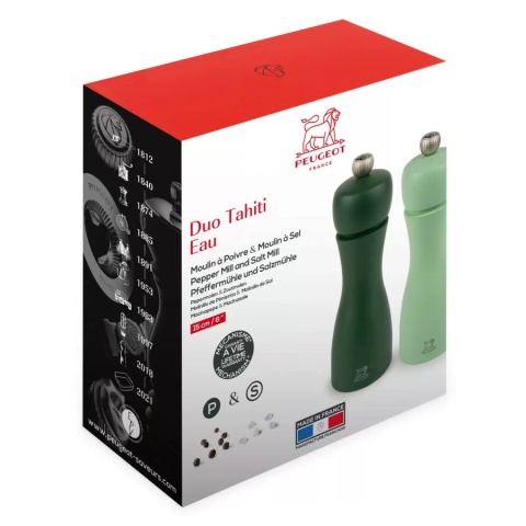 TAHITI DUO Zestaw do soli i pieprzu 15 cm Water / PEUGEOT