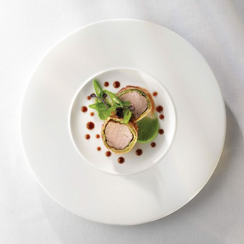 Talerz płytki okrągły z szerokim rantem Alc Ambience 280 mm 279 mm