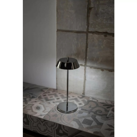 VERLO Lampa stołowa OXFORD 28 cm srebrna