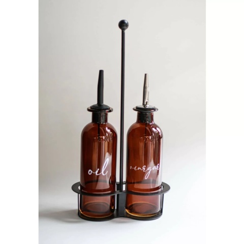 VERLO Zestaw butelek na oliwę ocet ALCHEMIA DUO 2x250 ml