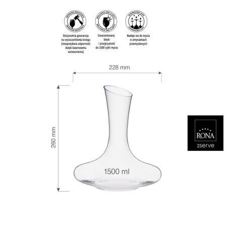 Dekanter do wina, 1500ml Dekanter do wina, 1500ml