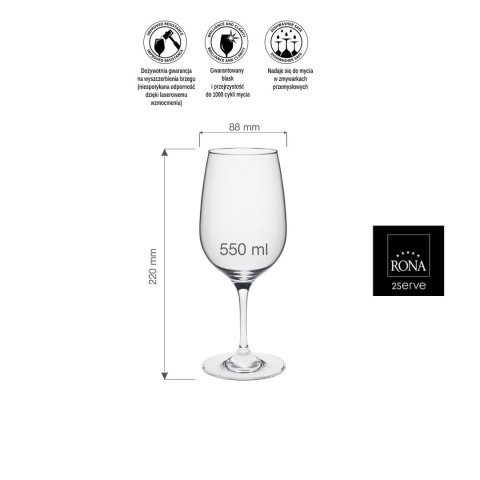 Kieliszek do win czerwonych Ratio, 550ml Kieliszek do win czerwonych Ratio, 550ml