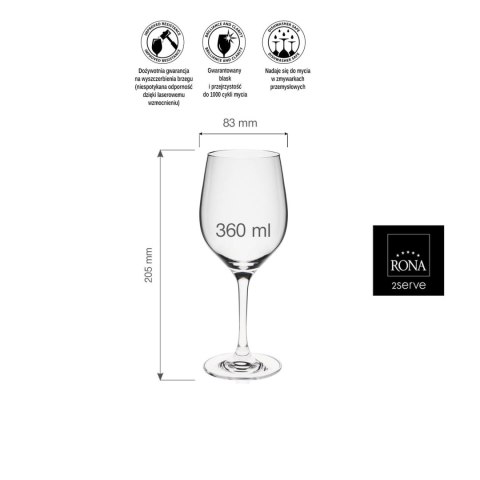 Kieliszek do wina Edition, 360ml Kieliszek do wina Edition, 360ml