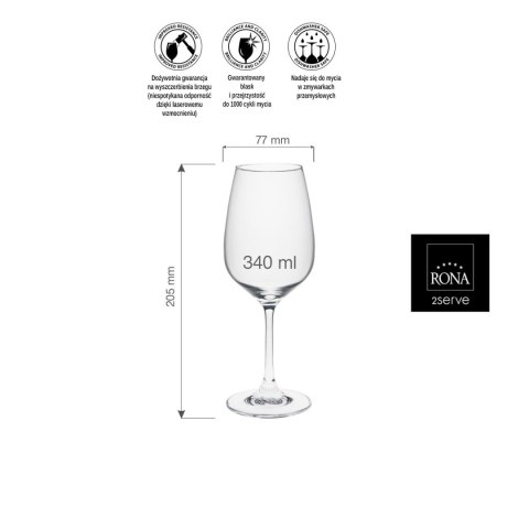 Kieliszek do wina Ratio, 340ml Kieliszek do wina Ratio, 340ml