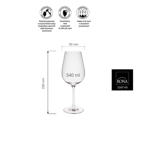 Kieliszek do wina bordeaux Invitation, 540ml Kieliszek do wina bordeaux Invitation, 540ml