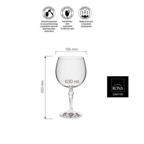 Kieliszek gin/tonic, 630ml Kieliszek gin/tonic, 630ml