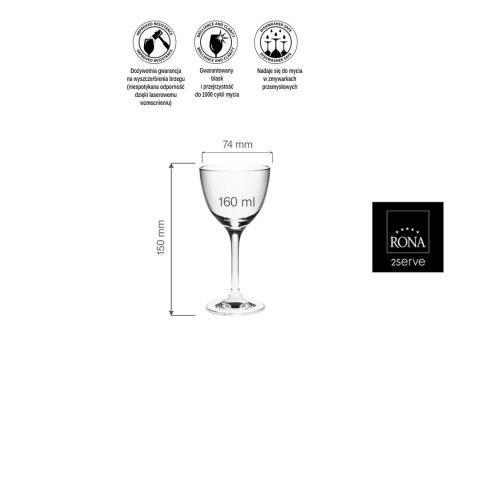 Kieliszek koktajlowy Classic Cocktails Optic, 160ml Kieliszek koktajlowy Classic Cocktails Optic, 160ml
