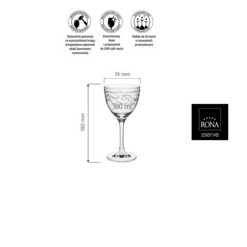 Kieliszek koktajlowy Classic Cocktails Vintage, 160ml Kieliszek koktajlowy Classic Cocktails Vintage, 160ml