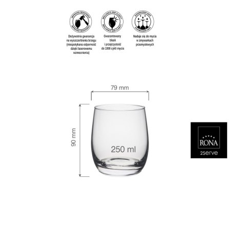 Szklanka Lunar, 250ml Szklanka Lunar, 250ml