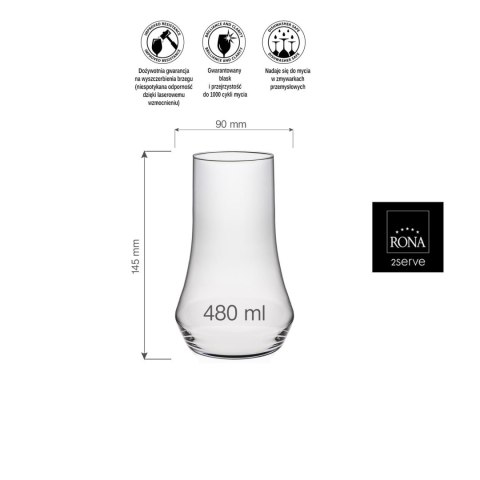 Szklanka wysoka Eclipse, 480ml Szklanka wysoka Eclipse, 480ml