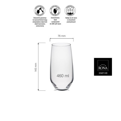 Szklanka wysoka Martina, 460ml Szklanka wysoka Martina, 460ml