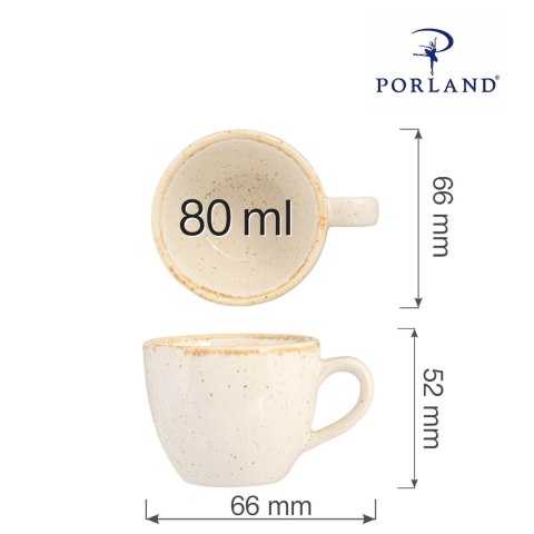 Filiżanka elegancka do espresso Sand 80 ml Filiżanka elegancka do espresso Sand 80 ml