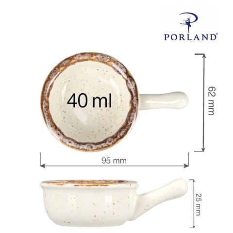 Mini naczynie z rączką Sand 60 mm Mini naczynie z rączką Sand 60 mm