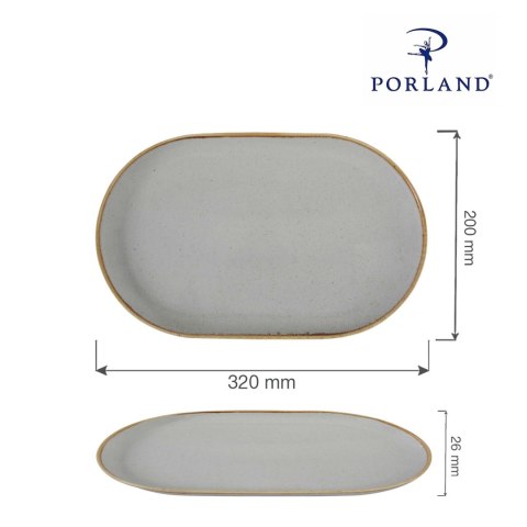 Półmisek owalny Ashen 320x200 mm Półmisek owalny Ashen 320x200 mm