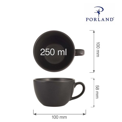 Filiżanka elegancka Coal 250 ml Filiżanka elegancka Coal 250 ml