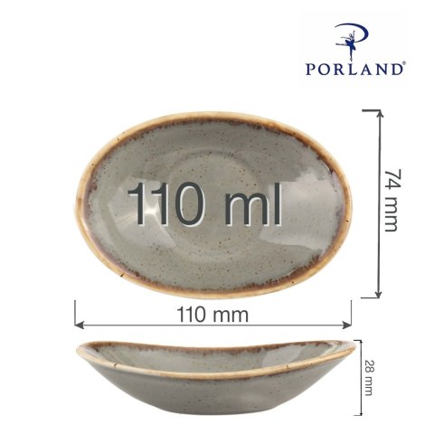 Mini naczynie owalne Stone 110 mm Mini naczynie owalne Stone 110 mm