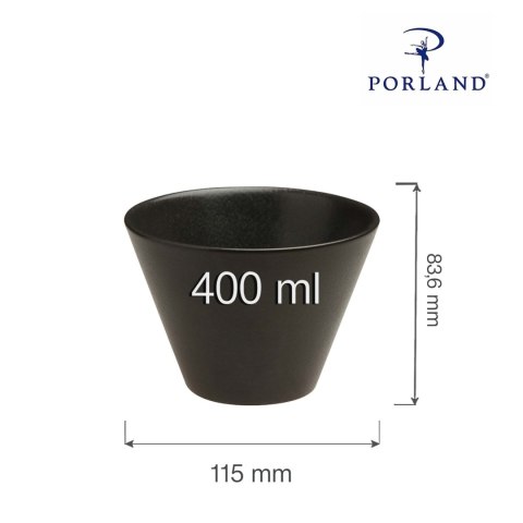 Miska stożkowa Coal 400 ml Miska stożkowa Coal 400 ml
