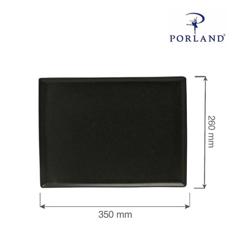 Taca prostokątna Coal 350x260 mm Taca prostokątna Coal 350x260 mm
