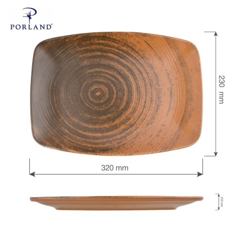 Talerz owalny Lykke Brown, 320 x 230 mm Talerz owalny Lykke Brown, 320 x 230 mm