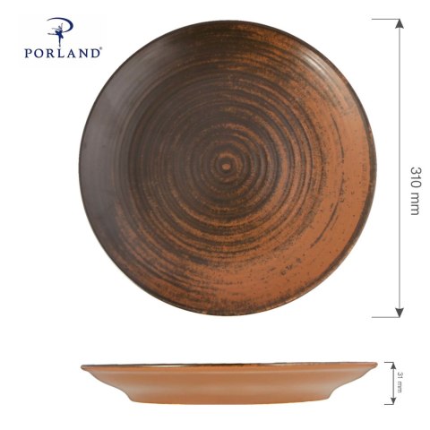 Talerz płytki Lykke Brown, 310 mm Talerz płytki Lykke Brown, 310 mm