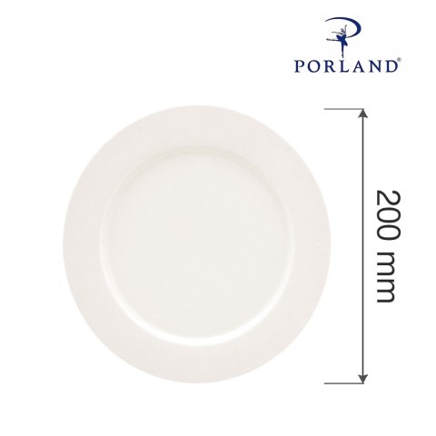 Talerz płytki z płaskim rantem Dove 200 mm Talerz płytki z płaskim rantem Dove 200 mm