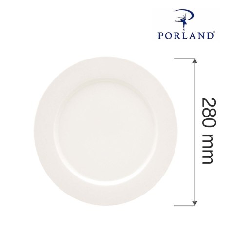 Talerz płytki z płaskim rantem Dove 280 mm Talerz płytki z płaskim rantem Dove 280 mm
