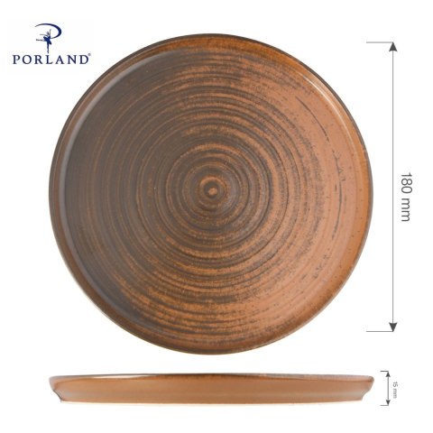 Talerz z wysokim rantem Lykke Brown, 180 mm Talerz z wysokim rantem Lykke Brown, 180 mm