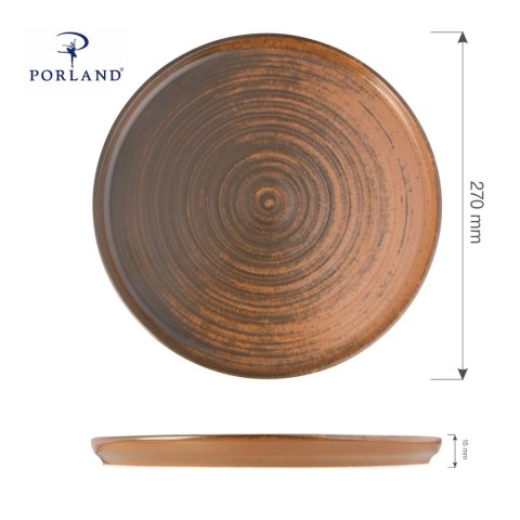 Talerz z wysokim rantem Lykke Brown, 270 mm Talerz z wysokim rantem Lykke Brown, 270 mm
