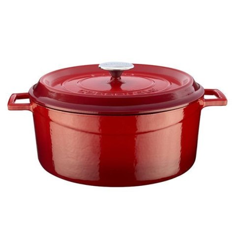 Garnek żeliwny (O)28cm, czerwony Garnek żeliwny (O)28cm, czerwony