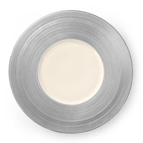 Talerz srebrny 320mm z szerokim rantem Manhattan Talerz srebrny 320mm z szerokim rantem Manhattan