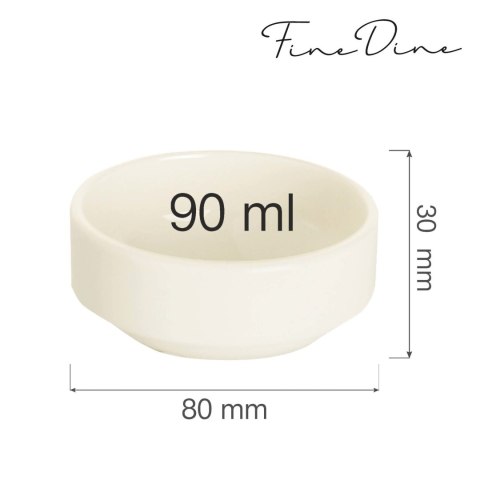 Miseczka sztaplowana Crema 90 ml, 80 mm Miseczka sztaplowana Crema 90 ml, 80 mm