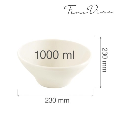 Miska stożkowa Crema 1000 ml, 190x75 mm Miska stożkowa Crema 1000 ml, 190x75 mm