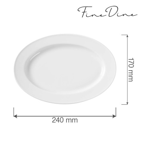 Półmisek owalny Bianco 240x170 mm Półmisek owalny Bianco 240x170 mm