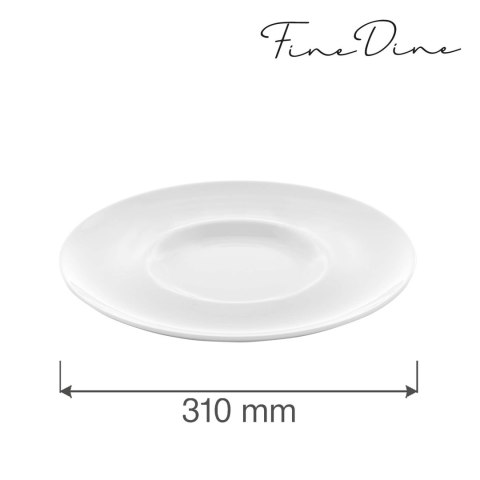 Talerz płytki z szerokim rantem Bianco 310 mm Talerz płytki z szerokim rantem Bianco 310 mm
