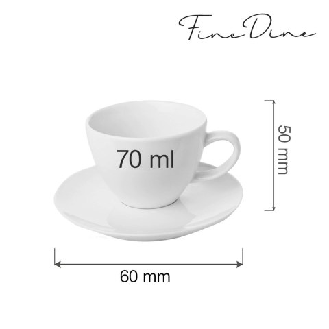 Filiżanka elegancka Bianco 70 ml Filiżanka elegancka Bianco 70 ml