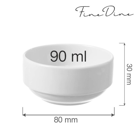 Miseczka sztaplowana Bianco 90 ml, 80 mm Miseczka sztaplowana Bianco 90 ml, 80 mm